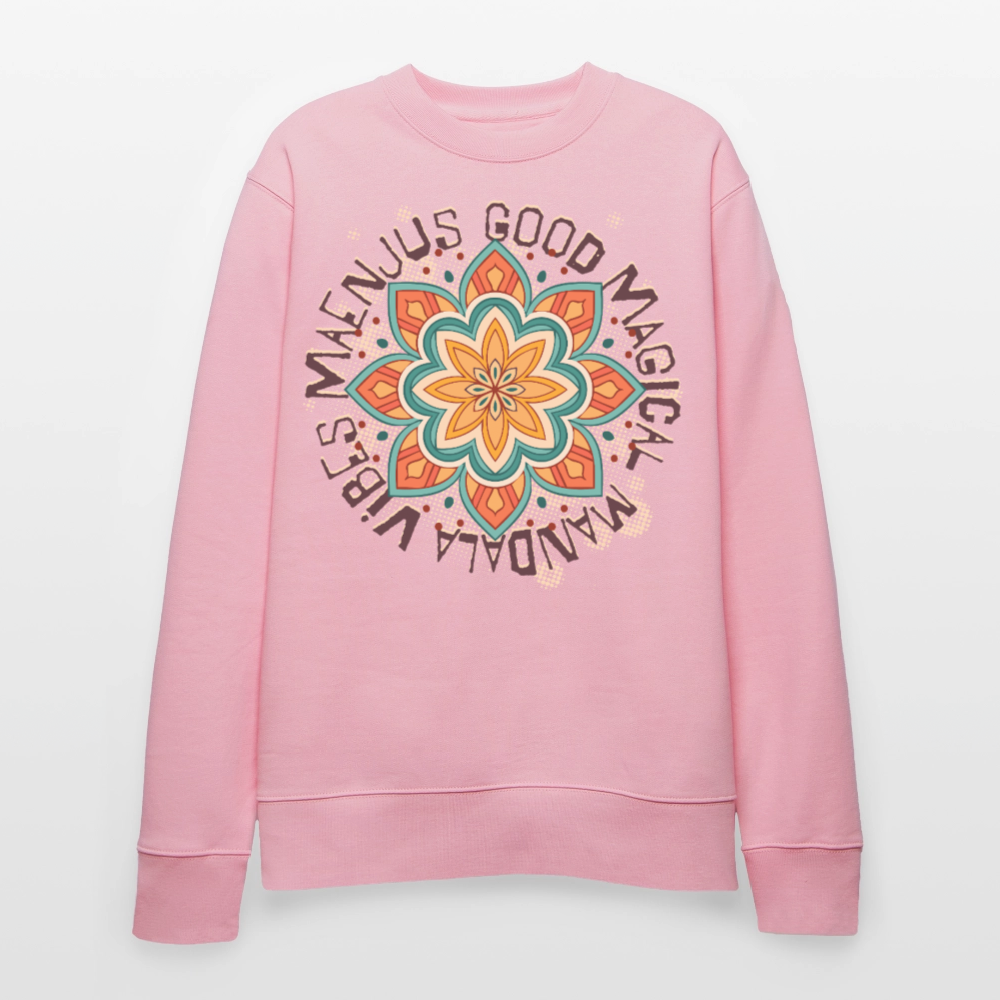 Unisex Bio-Sweatshirt mit MANDALA VIBES PRINT - Hellrosa