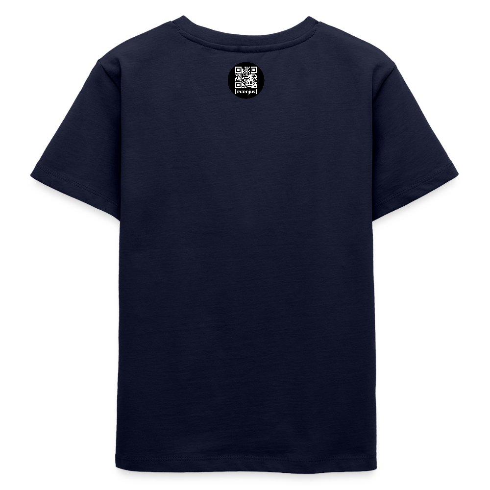 MNJS TEENS Bio T-Shirt mit DEEP FOREST GREEN TIGERRABBIT PRINT - Navy