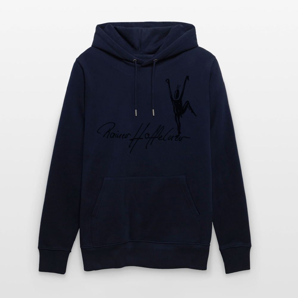 Unisex Bio-Hoodie mit TUSCHEMÄNNCHEN PRINT - Navy