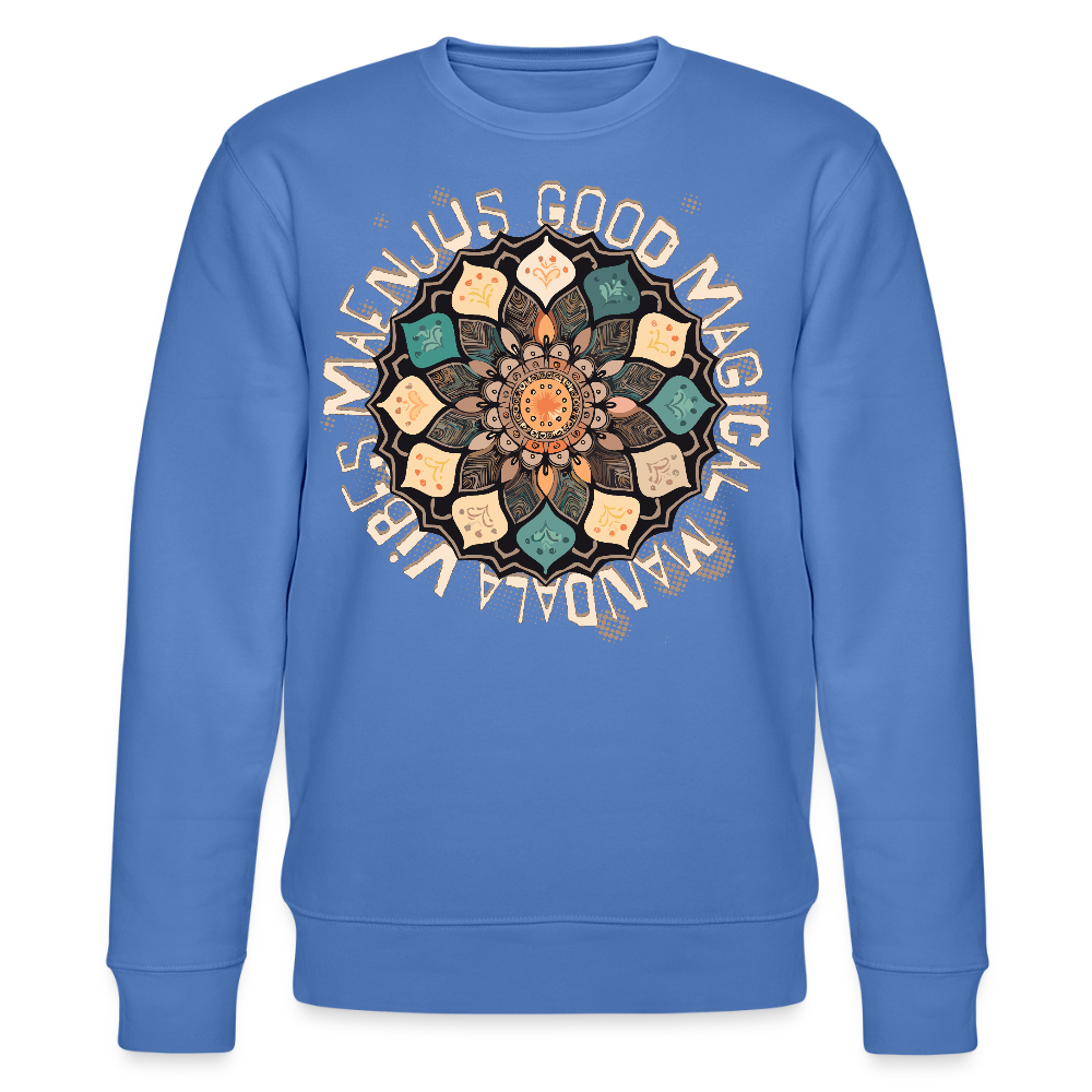 Unisex Bio-Sweatshirt mit MANDALA VIBES PRINT - Blau
