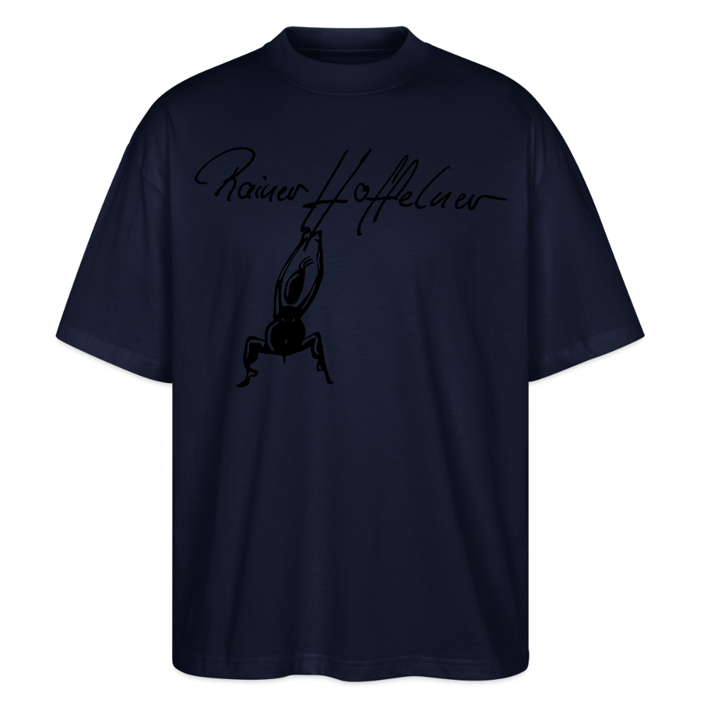 Oversized Unisex T-Shirt mit TUSCHEMÄNNCHEN PRINT - Navy