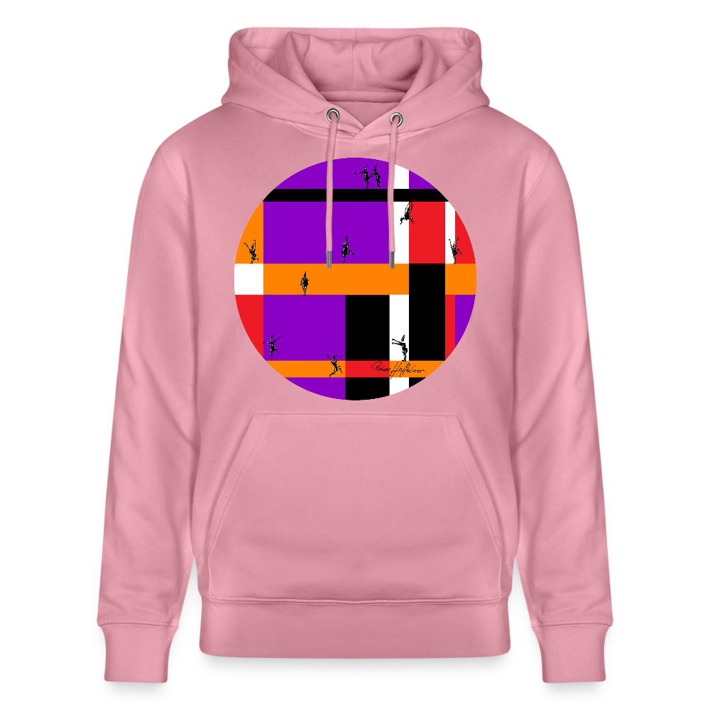Unisex Bio-Hoodie mit TUSCHEMÄNNCHEN PRINT - Lila Traum