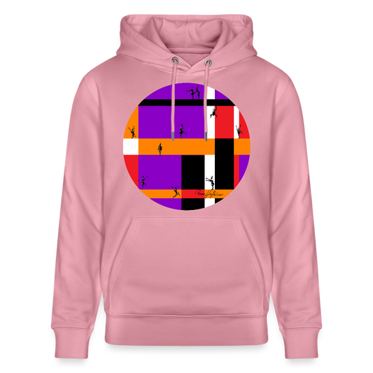 Unisex Bio-Hoodie mit TUSCHEMÄNNCHEN PRINT - Lila Traum