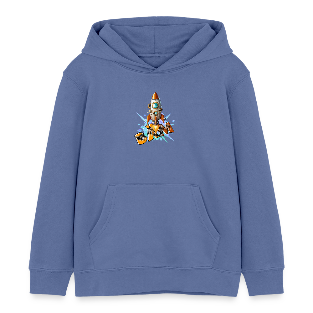 MNJS KIDS Bio-Hoodie mit BÄM PRINT - Blau