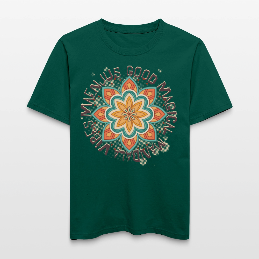 Unisex Bio-T-Shirt mit MANDALA VIBES PRINT - Forest