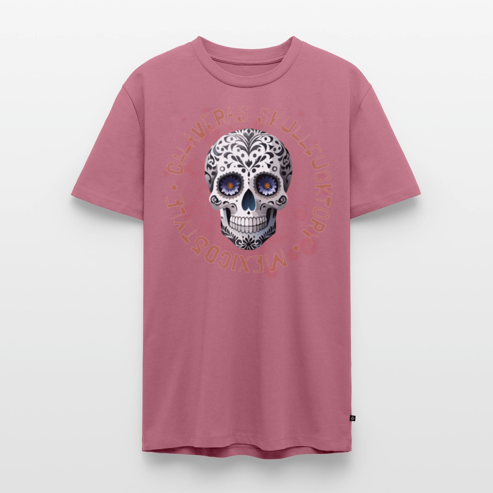 Männer Premium T-Shirt mit CALAVERAS SKULL PRINT - Mauve