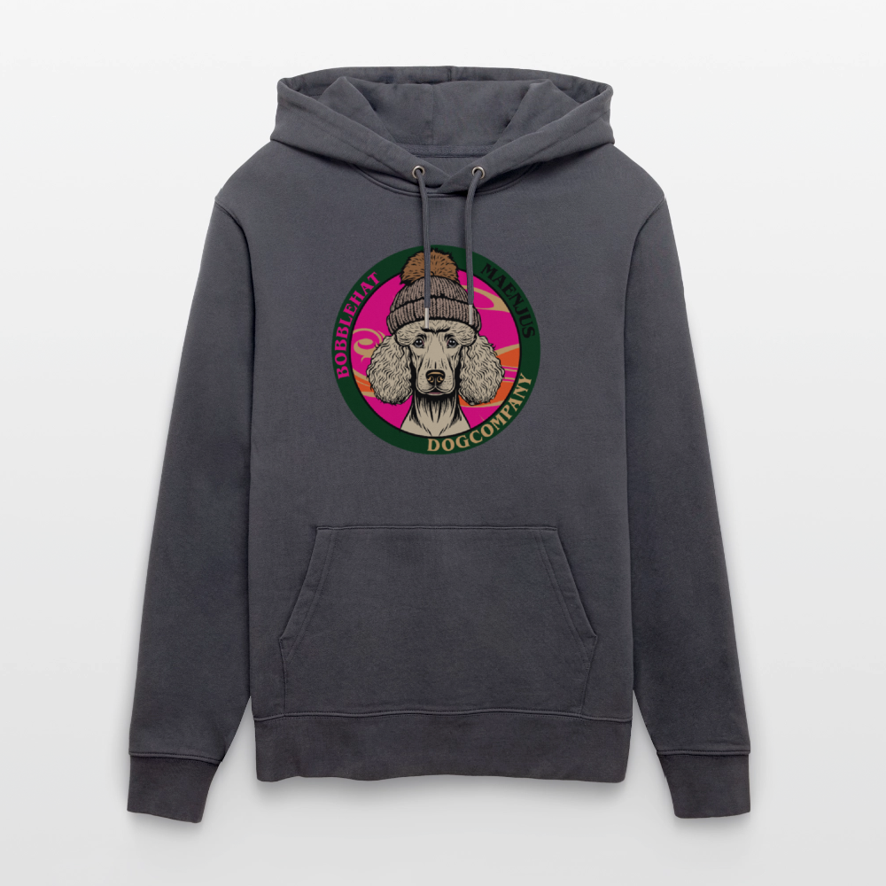 SUnisex Bio-Hoodie mit BOBBLEHAT DOGCOMPANY PRINT - Indigoblau