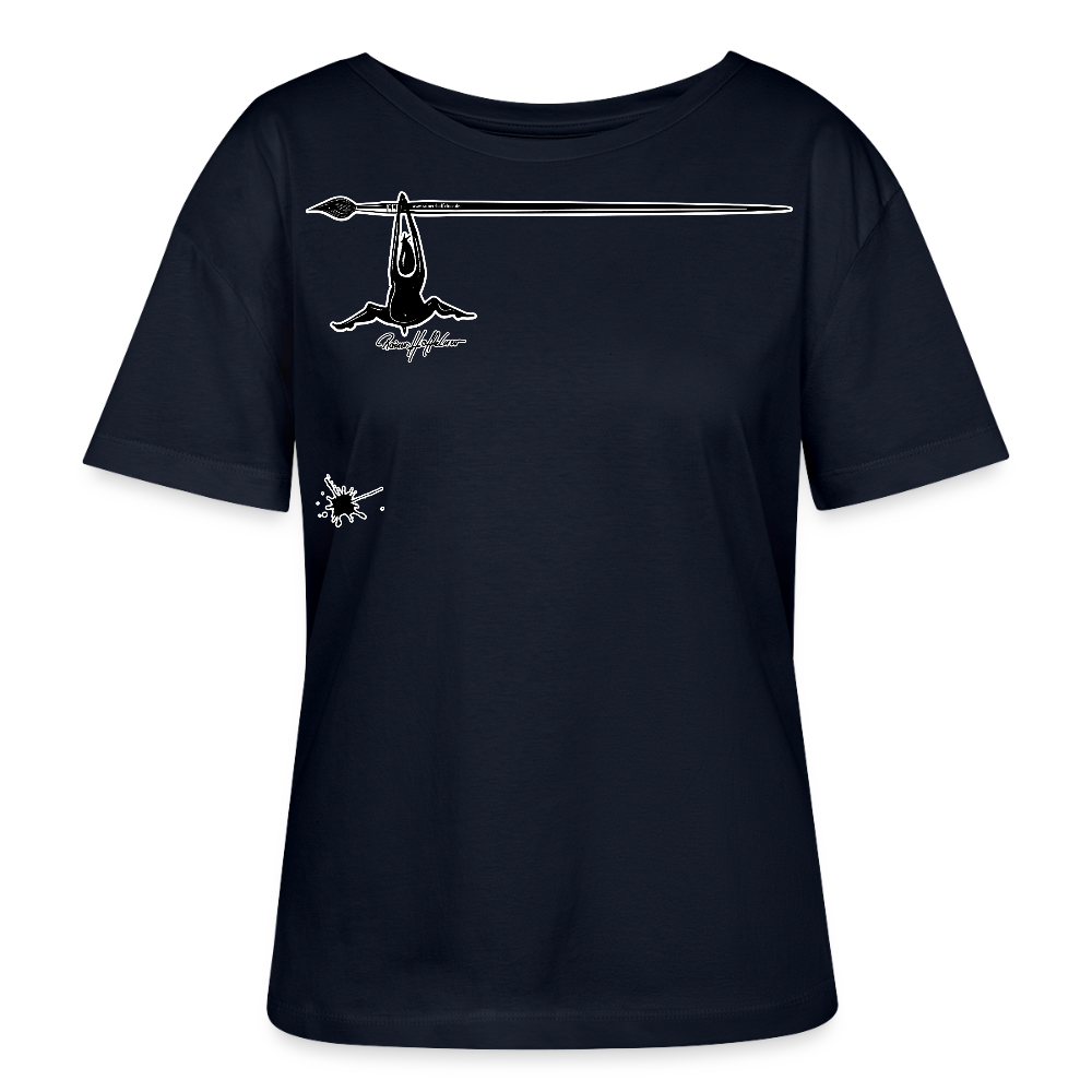 Frauen T-Shirt mit MÄNNLE PRINT - Navy