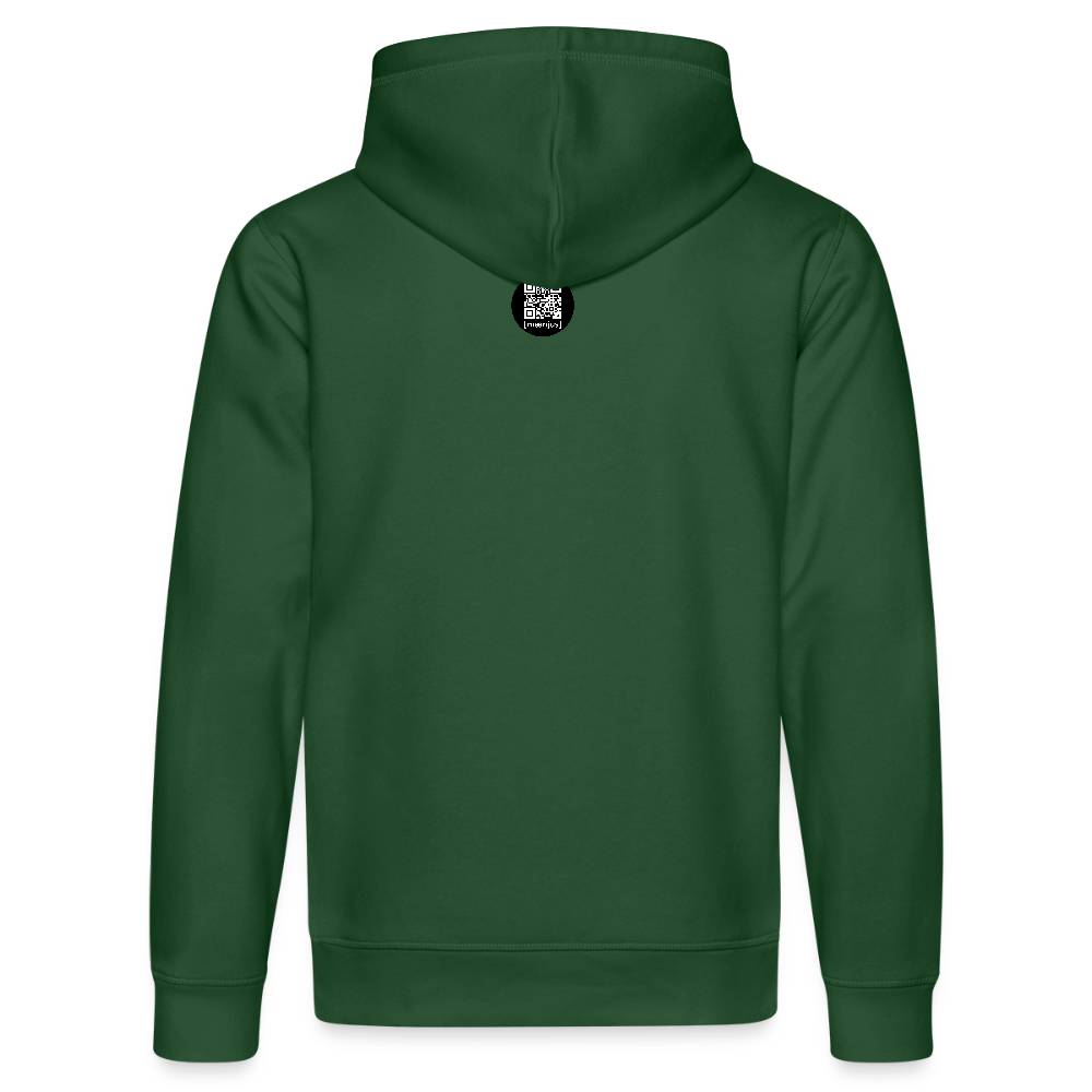 Unisex Bio-Hoodie mit MNJS CREW no limits PRINT - Flaschengrün
