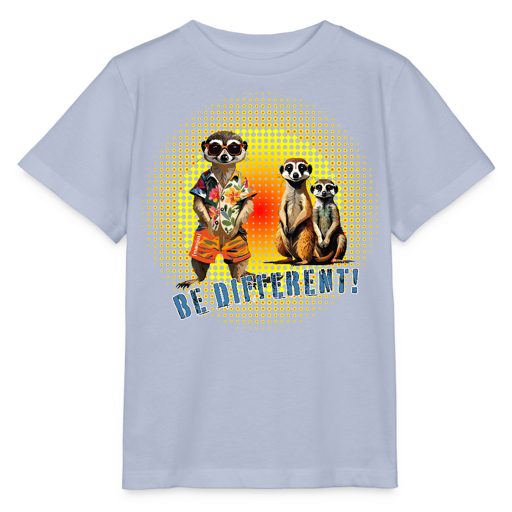 MNJS KIDS Bio T-Shirt mit BE DIFFERENT PRINT - Lavendel-Violett