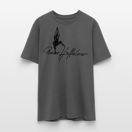 Unisex Bio-T-Shirt mit TUSCHEMÄNNCHEN PRINT - Anthrazit