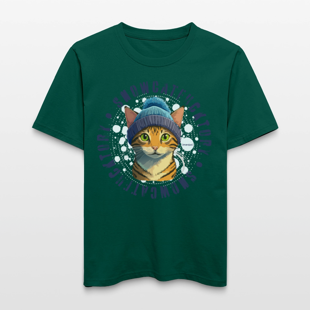 Unisex Bio-T-Shirt mit SNOWCATFUCKTORY PRINT - Forest