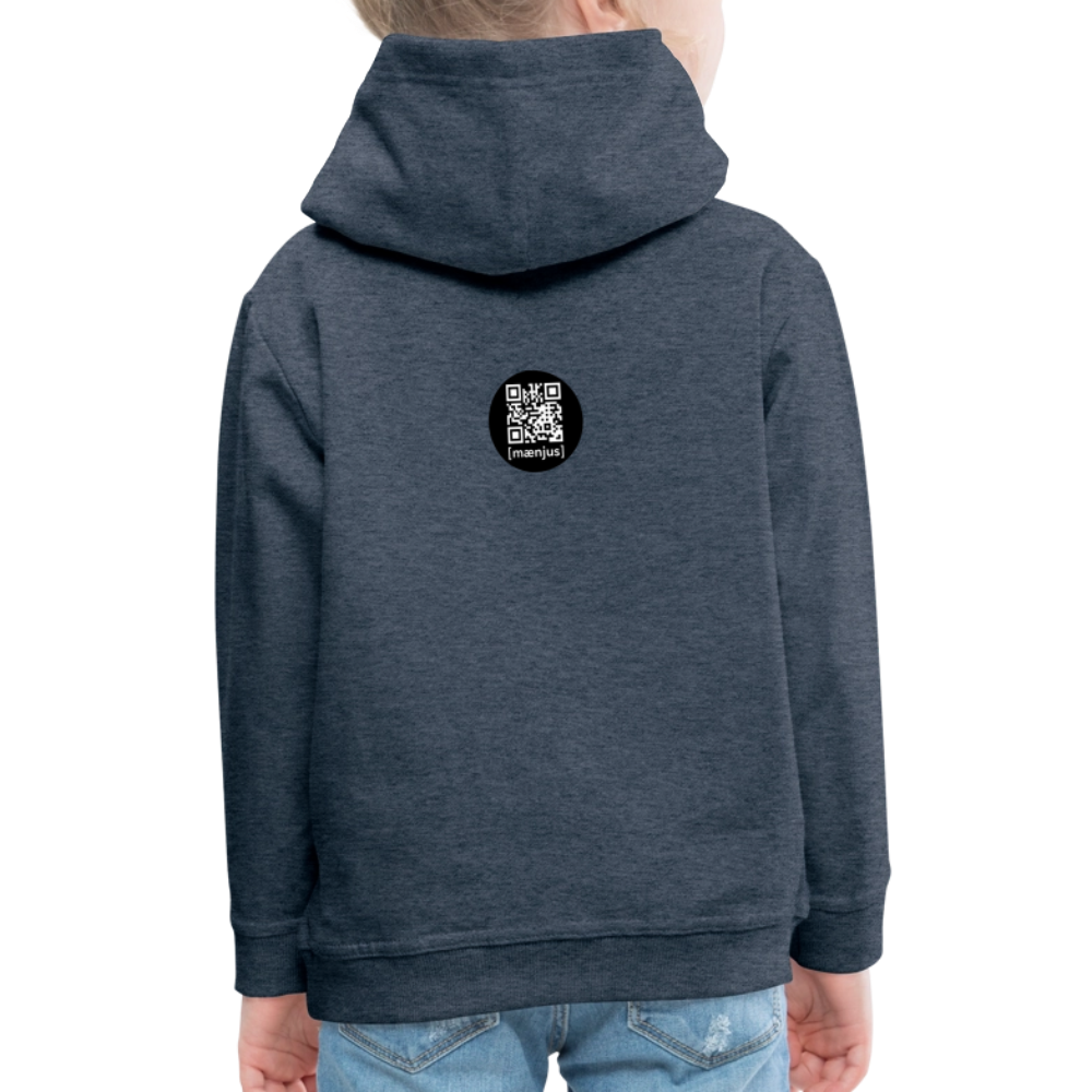 MNJS KIDS Premium Hoodie mit REDEYE ELEPHANT DISTRICT PRINT - Jeansblau
