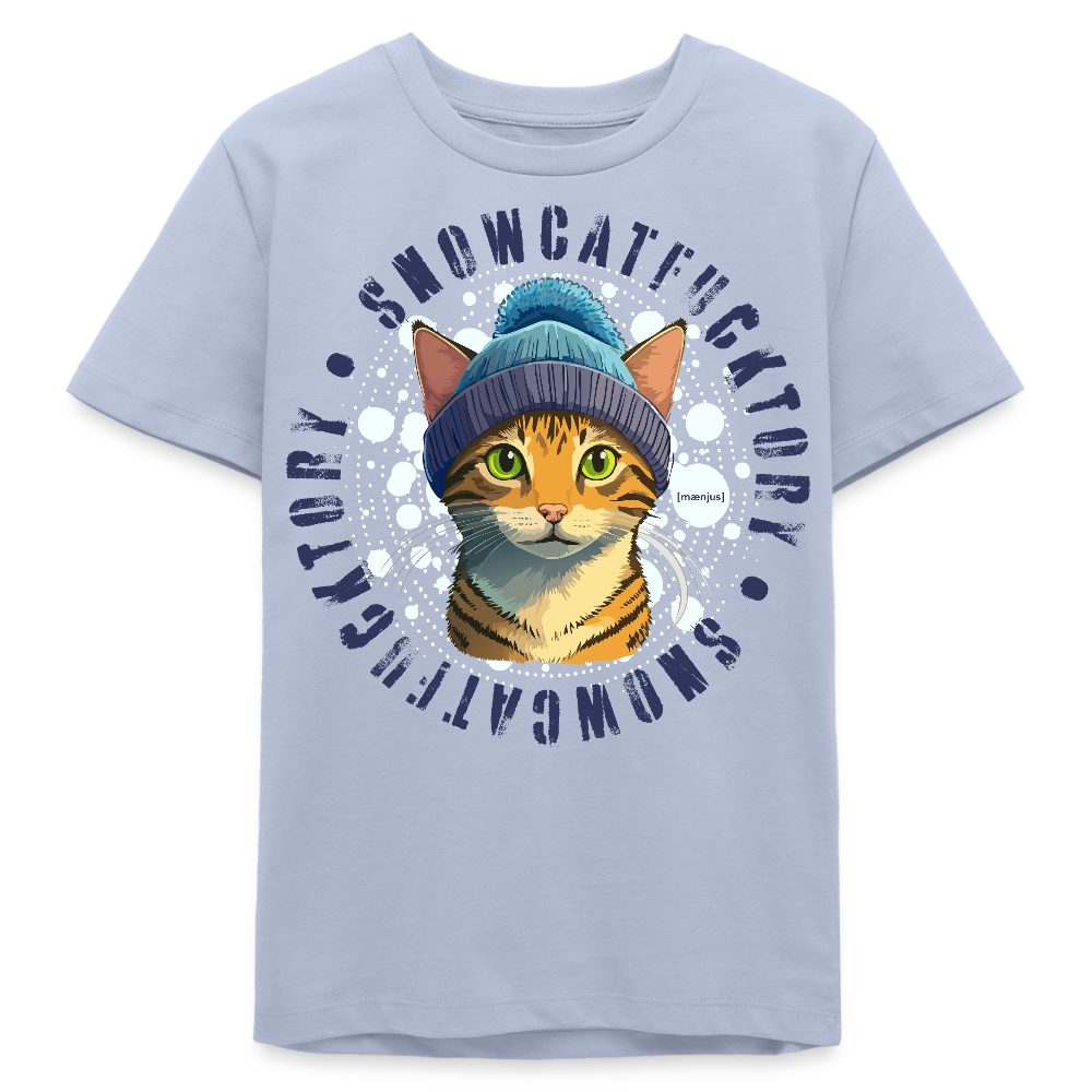 MNJS TEENS Bio T-Shirt mit SNOWCATFUCKTORY PRINT - Lavendel-Violett