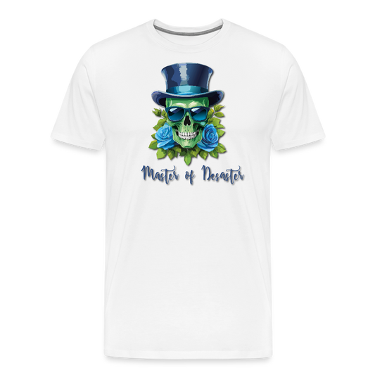 Männer Premium T-Shirt mit MASTER OF DESASTER PRINT - Weiß