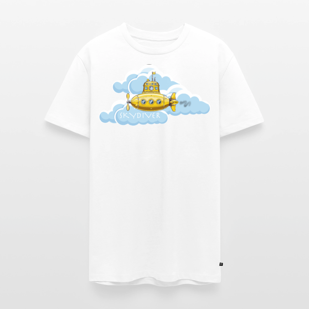 Männer Premium T-Shirt mit SKYDIVER PRINT - Weiß