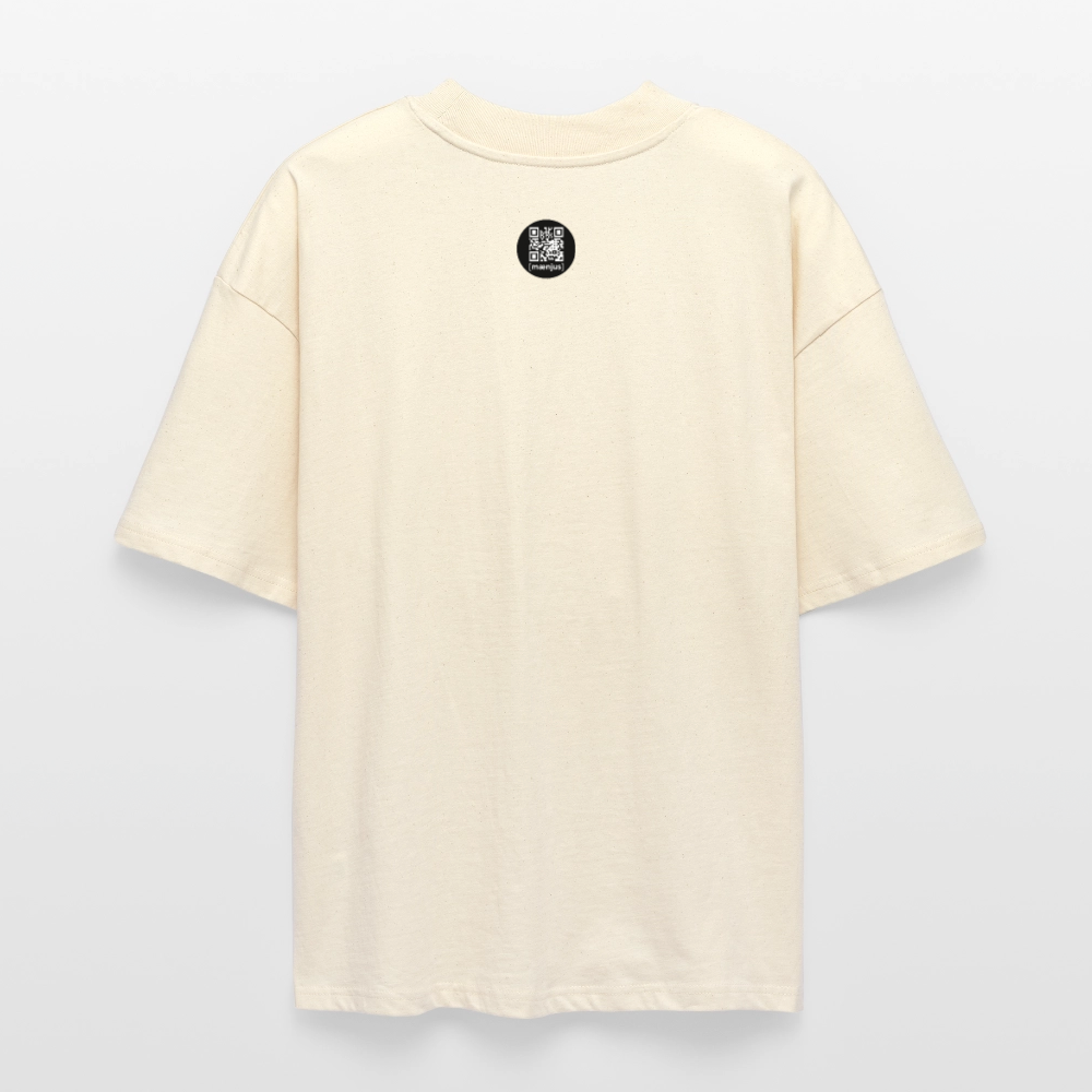 Oversized Unisex T-Shirt mit ZÜNDX PRINT - Weißgrau