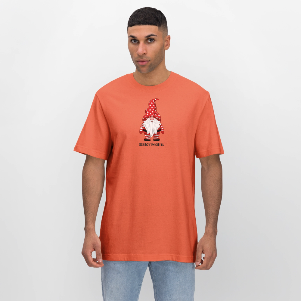 Unisex Bio-T-Shirt mit SCHROTTWICHTEL PRINT - Hellrot