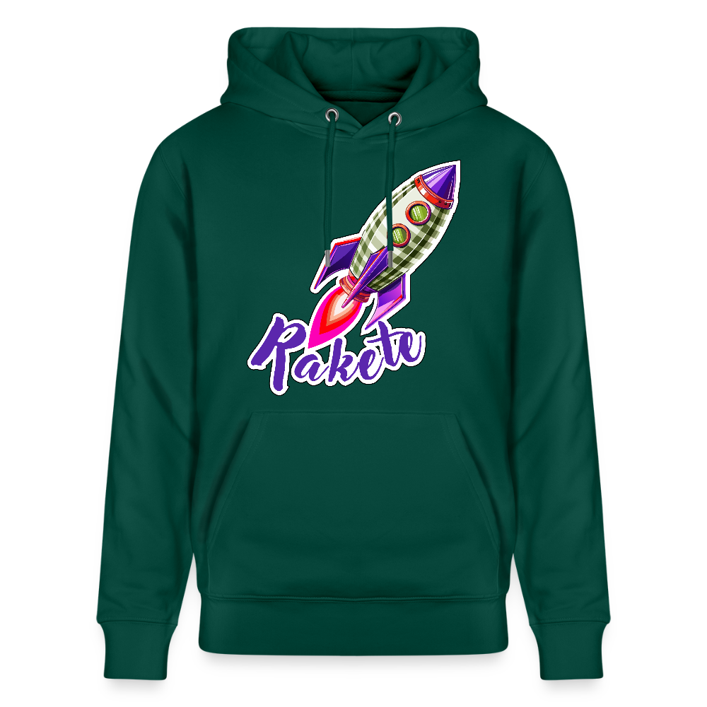 Unisex Hoodie mit RAKETE PRINT - Forest