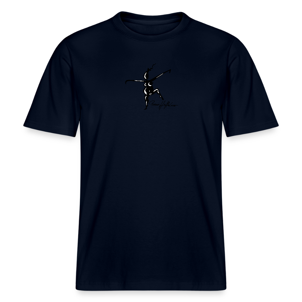 Unisex Bio-T-Shirt mit TUSCHEWEIBCHEN PRINT - Navy