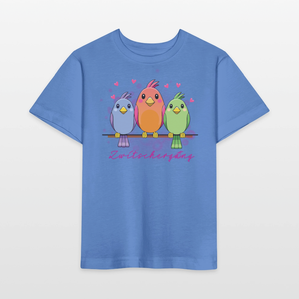 Kinder T-Shirt MINI mit Zwitschergäng Print - Blau