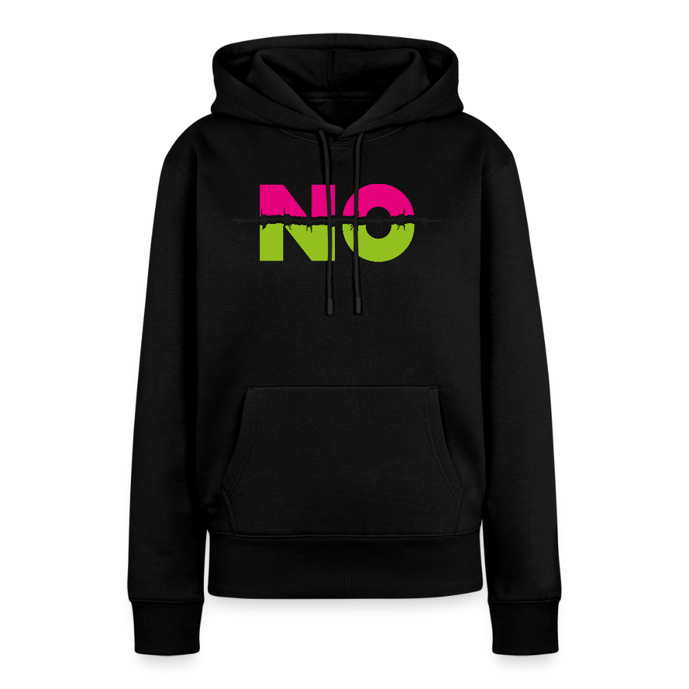 Frauen Premium Hoodie mit NO PRINT - Schwarz