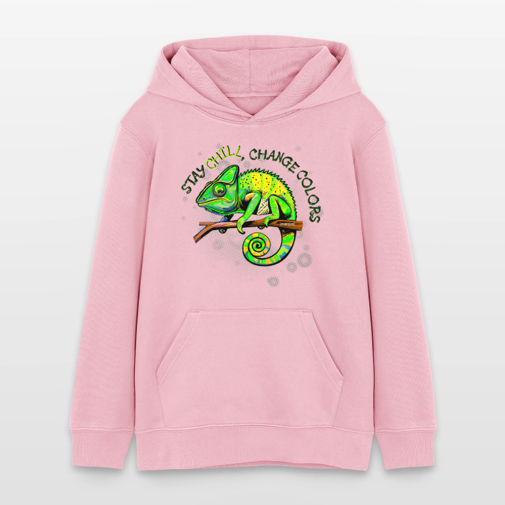 MNJS TEENS Bio-Hoodie mit CAMAELEON PRINT - Hellrosa