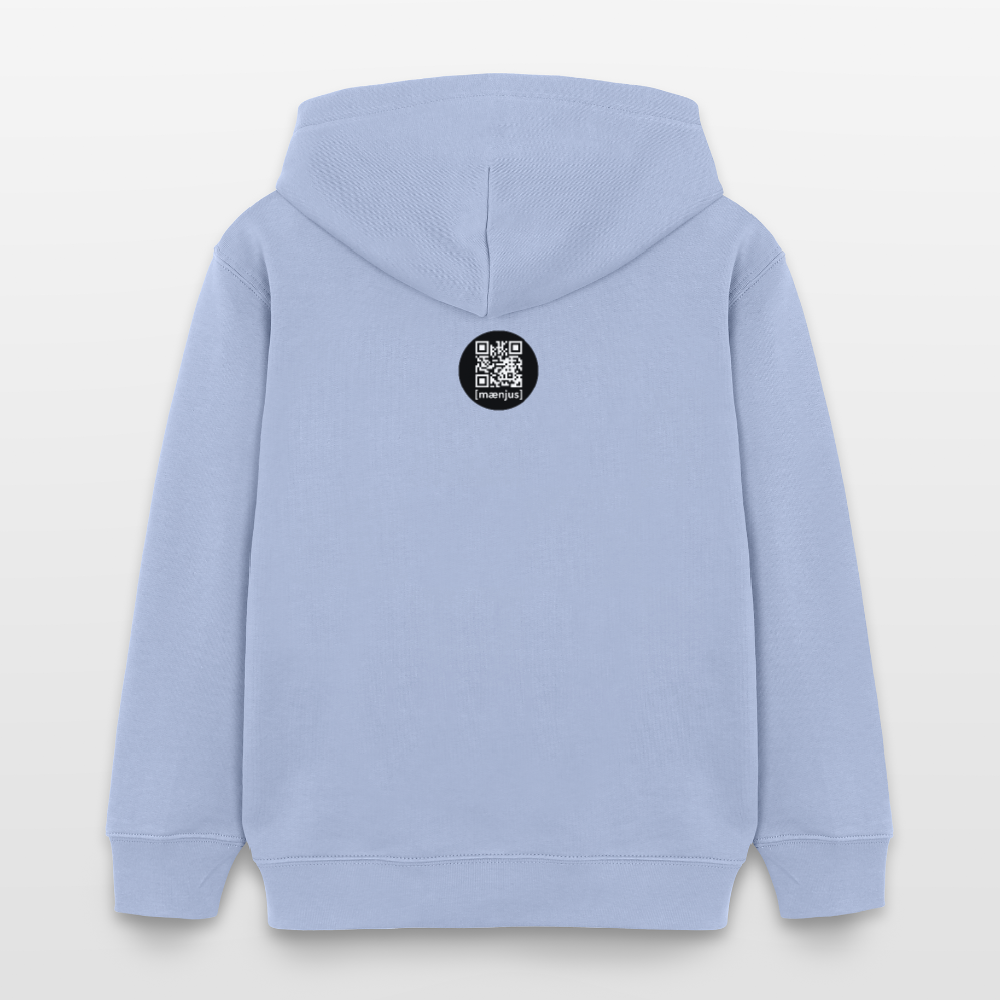 MNJS KIDS Bio-Hoodie mit WELCOME TO THE JUNGLE PRINT - Sky