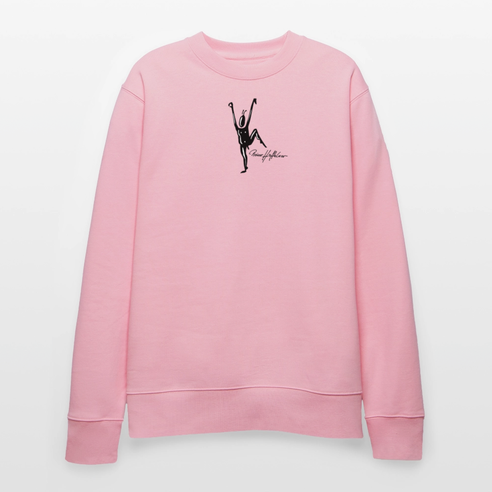 Unisex Bio-Sweatshirt mit TUSCHEMÄNNCHEN PRINT - Hellrosa