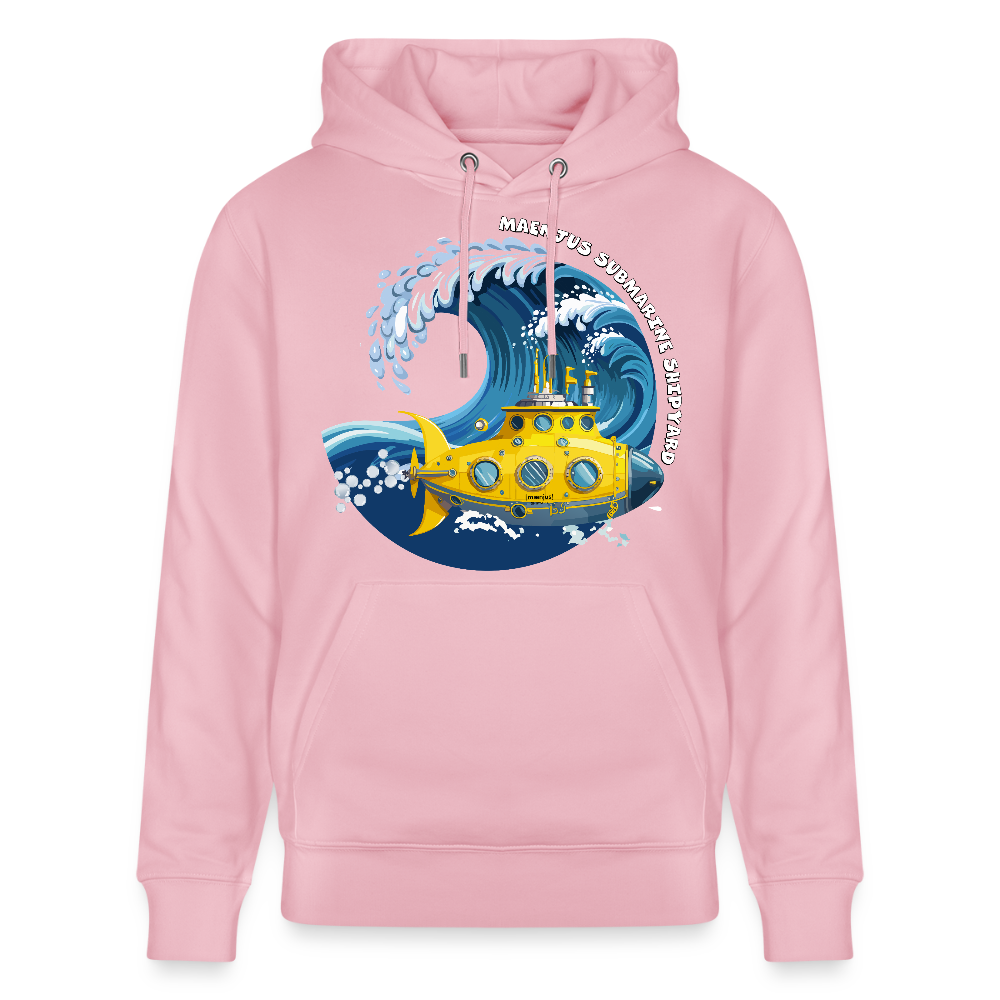 Unisex Bio-Hoodie mit MAENJUS SUBMARINE SHIPYARD PRINT - Hellrosa