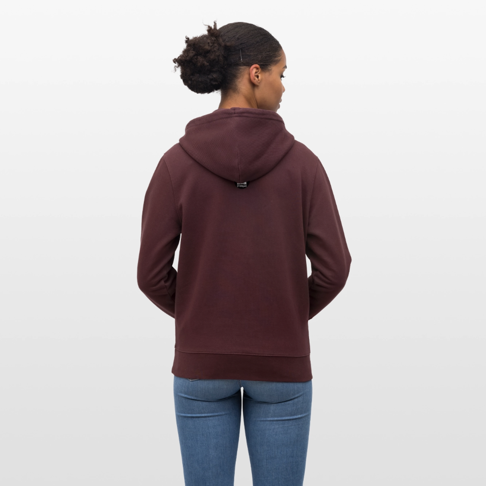 Unisex Hoodie mit WINDROSE PRINT - Maroon