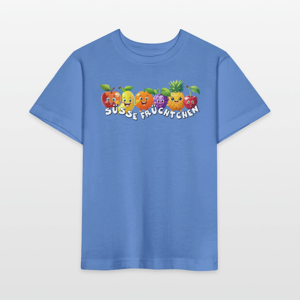 Kinder T-Shirt mit SÜSSE FRÜCHTCHEN PRINT - Blau