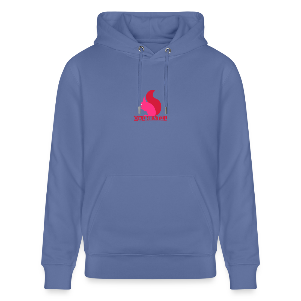 Unisex Bio-Hoodie mit OACHKATZL PRINT - Blau