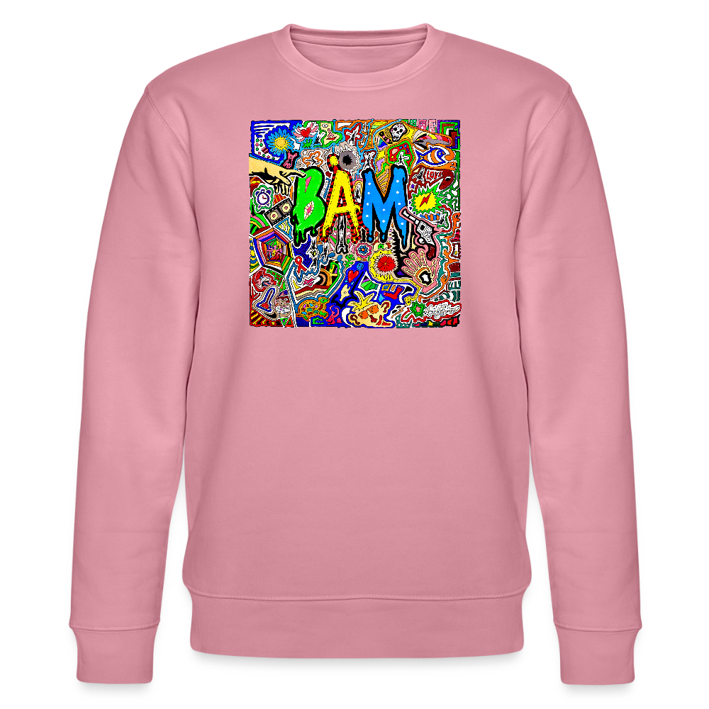 Unisex Bio-Sweatshirt mit BÄM PRINT - Lila Traum