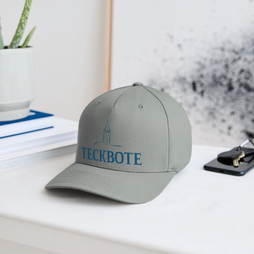 Flexfit Cap mit TECKBOTE PRINT - Grüngrau