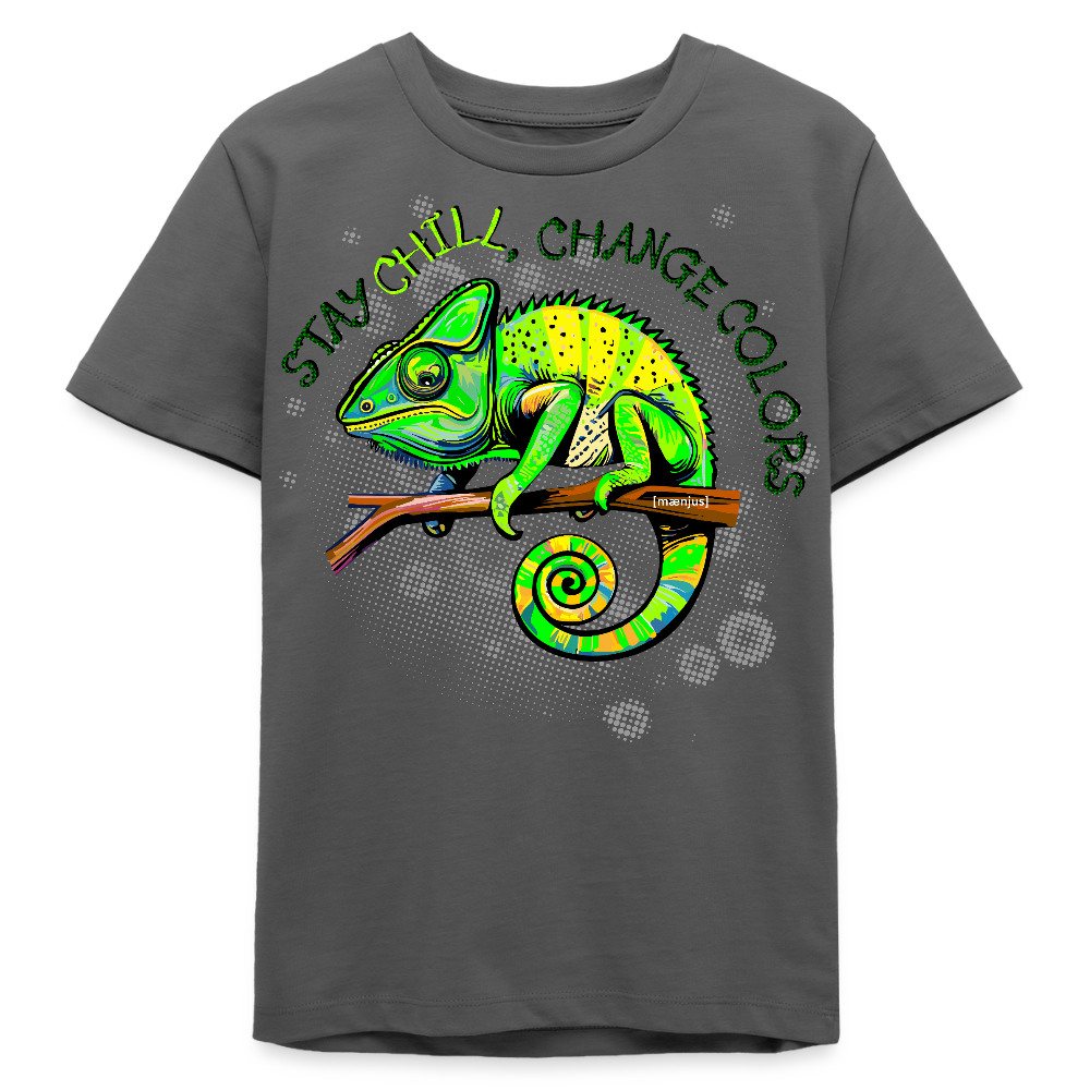 MNJS TEENS Bio T-Shirt mit CAMAELEON PRINT - Anthrazit
