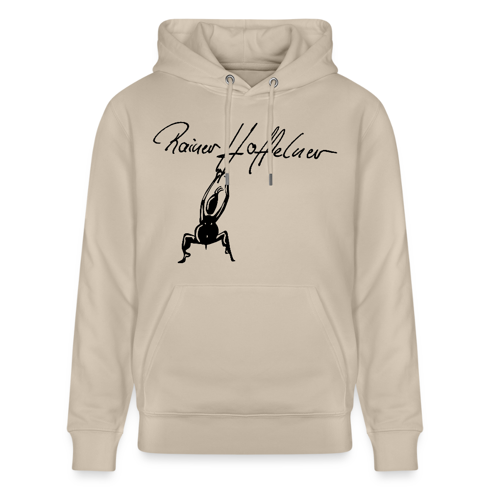 Unisex Bio-Hoodie mit TUSCHEMÄNNCHEN PRINT - Beige