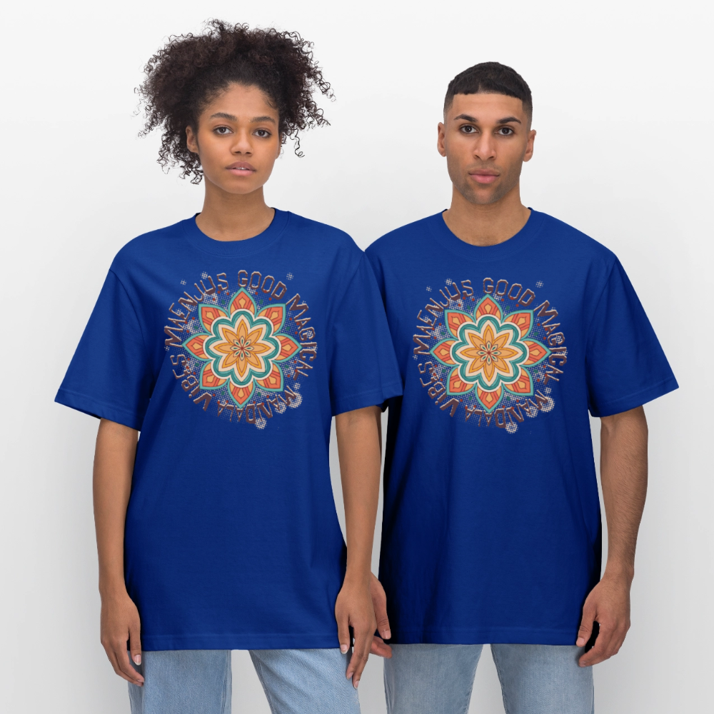 Unisex Bio-T-Shirt mit MANDALA VIBES PRINT - Dunkelblau
