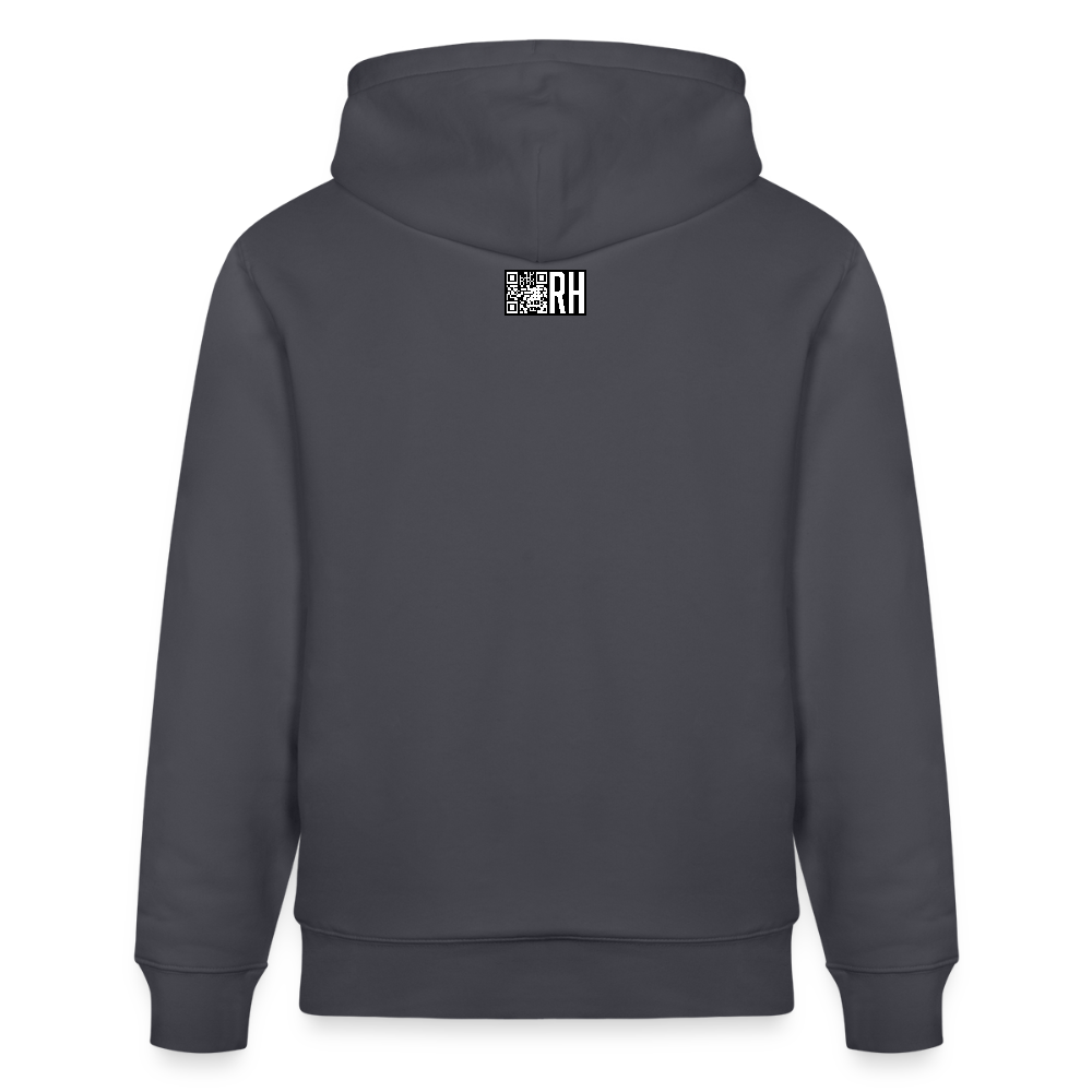 Unisex Bio-Hoodie mit MAENJUS NETWORK FASHION PRINT - Indigoblau