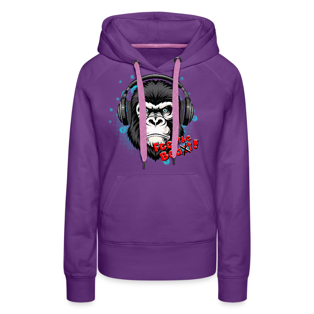 Frauen Premium Hoodie mit FEEL THE BEA(S)T PRINT - Purple