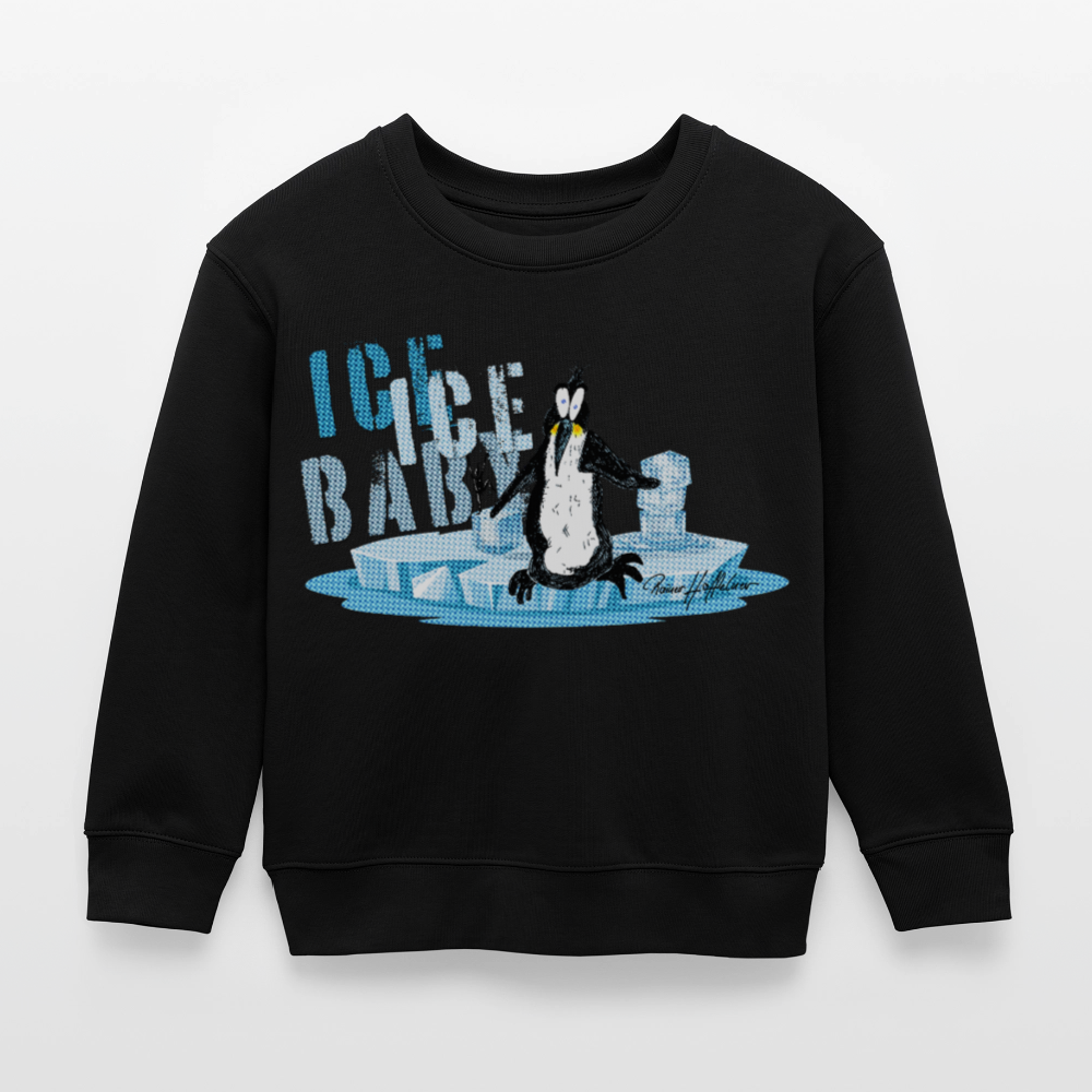 MNJS KIDS Mini Changer Bio Sweatshirt mit ICE ICE BABY PRINT - Schwarz