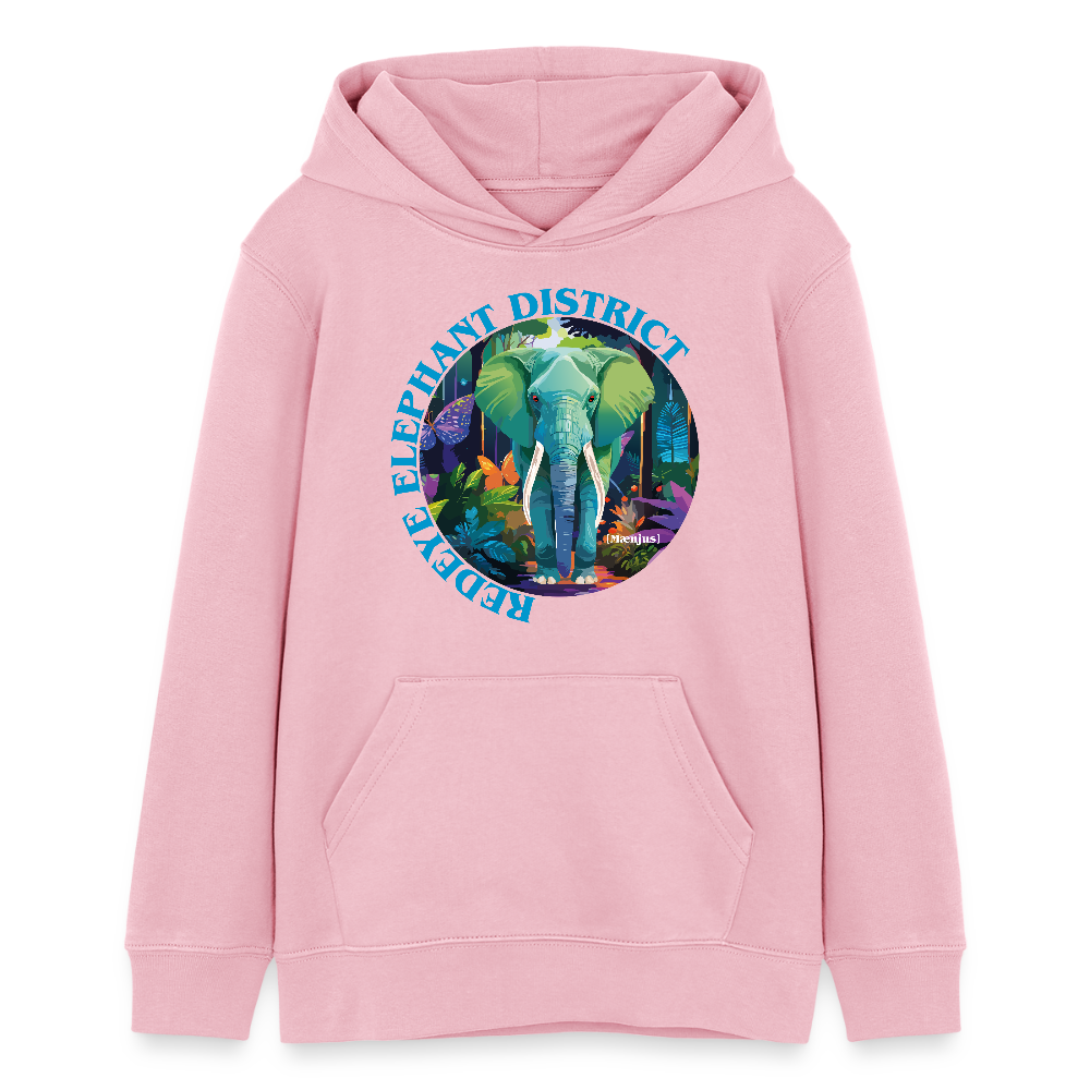MNJS TEENS Bio-Hoodie mit REDEYE ELEPHANT DISTRICT PRINT - Hellrosa