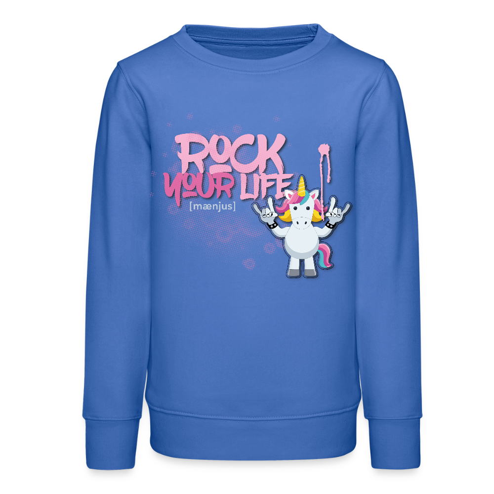 MNJS TEENS Bio Sweatshirt mit ROCK YOUR LIFE PRINT - carolina Blue