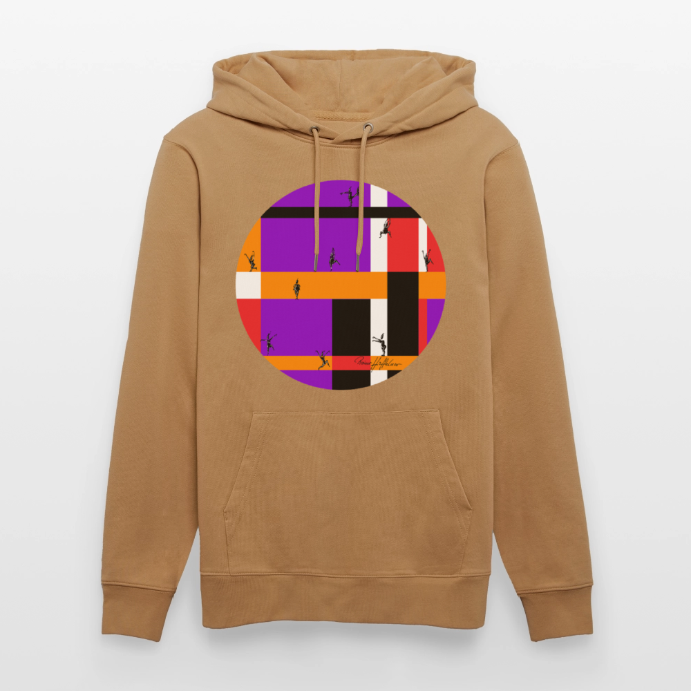 Unisex Bio-Hoodie mit TUSCHEMÄNNCHEN PRINT - Karamell