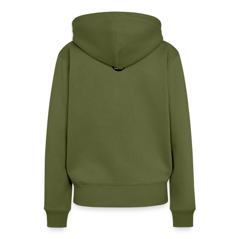 Frauen Premium Hoodie mit RAKETE PRINT - Khaki