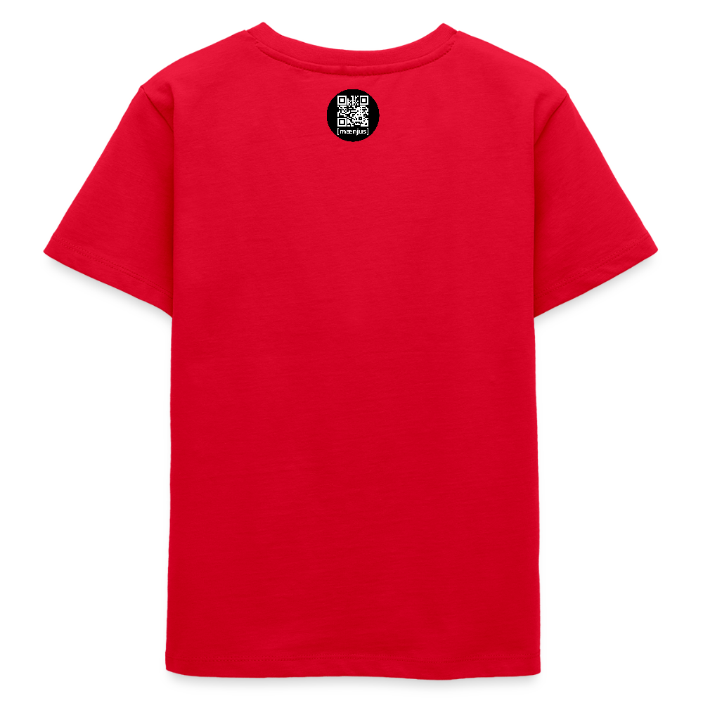 MNJS TEENS Bio T-Shirt mit BE DIFFERENT PRINT - Rot