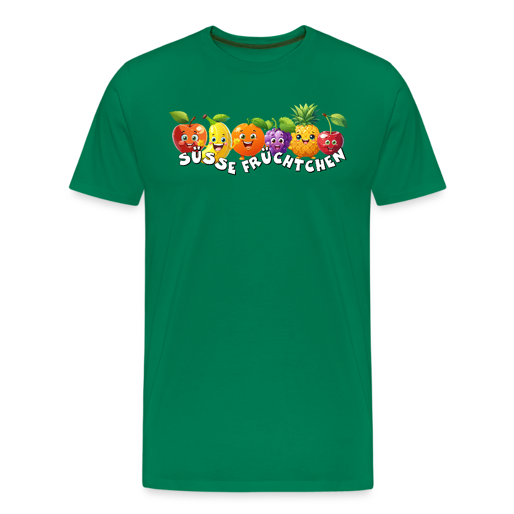 Männer Premium T-Shirt mit SÜSSE FRÜCHTCHEN PRINT - Kelly Green