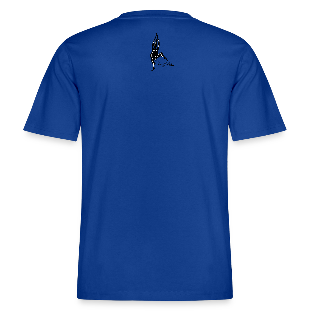 Relaxed Fit Unisex Bio-T-Shirt mit DYNAMIC FIELDS PRINT - Dunkelblau