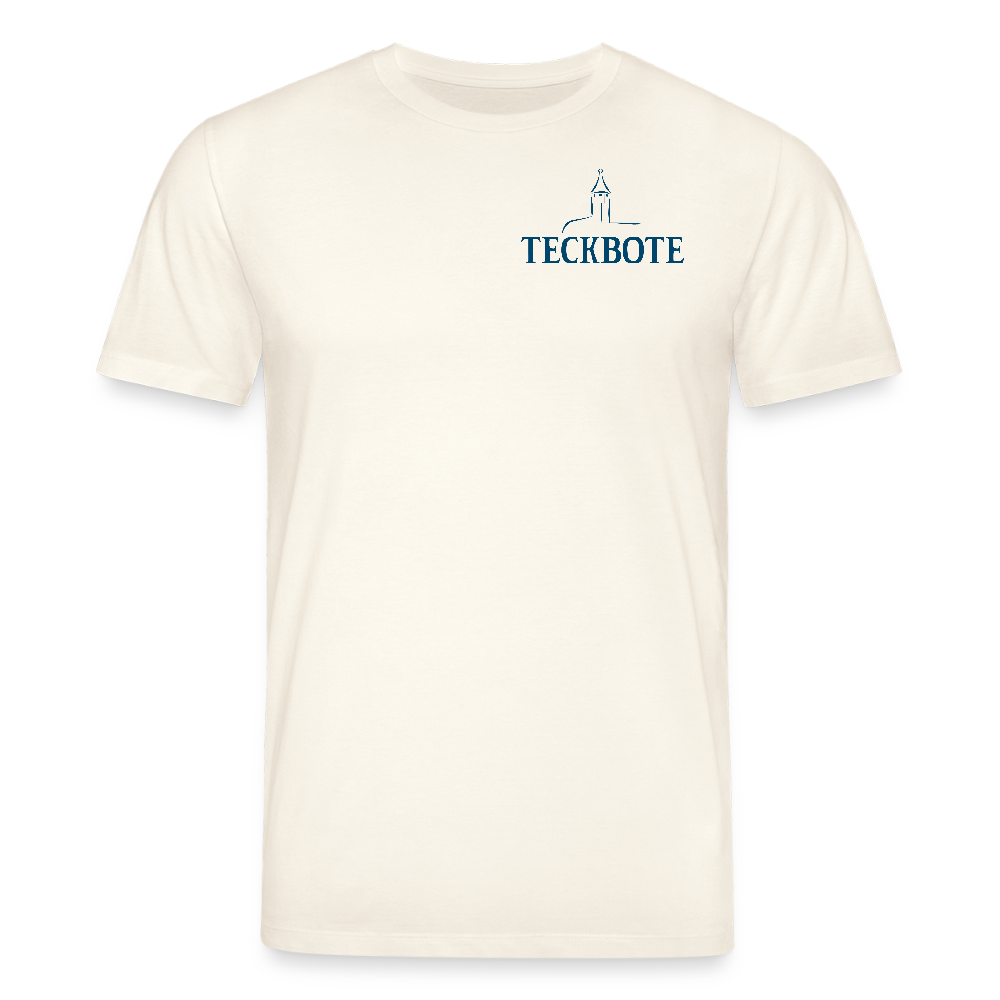 Unisex Bio-T-Shirt mit TECKBOTE PRINT - Naturweiß