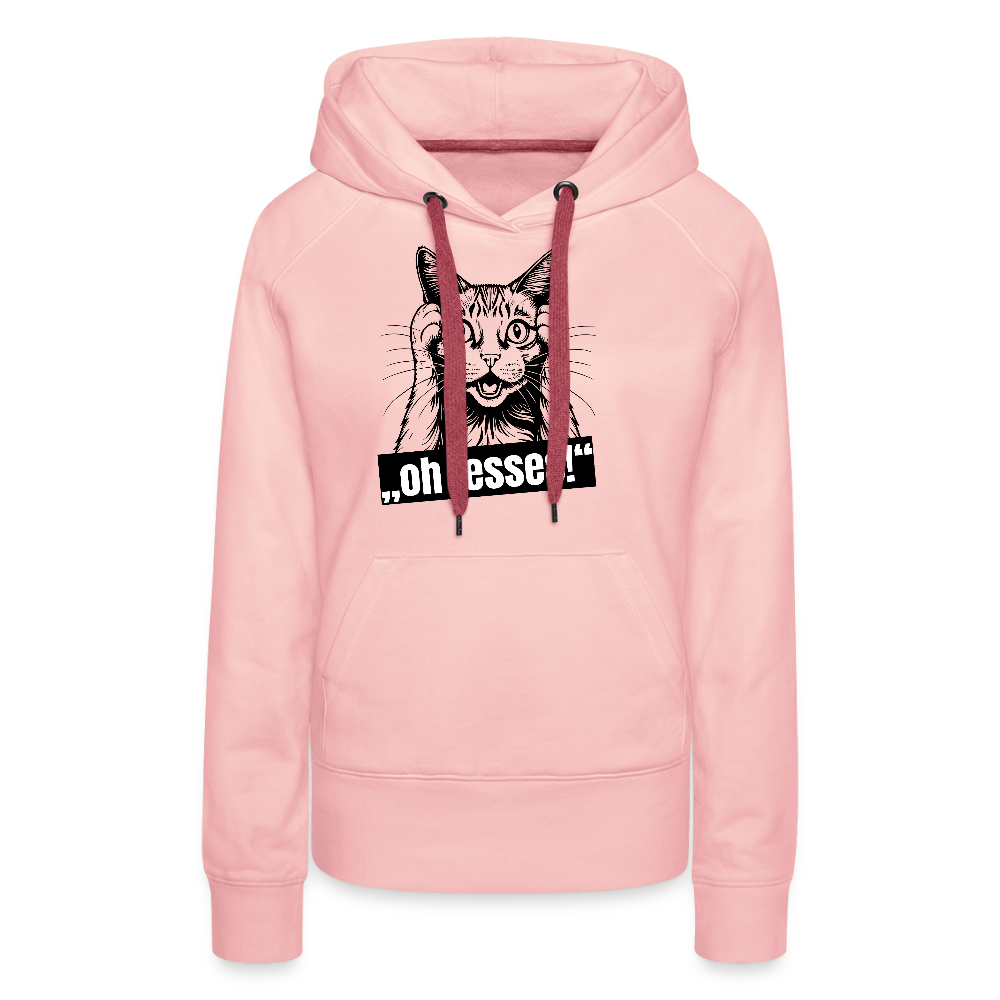 Frauen Premium Hoodie mit OH JESSES PRINT - Kristallrosa